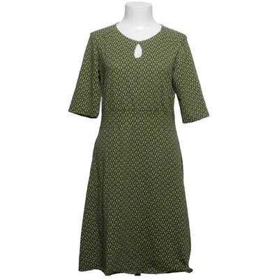 Klänning (Grön, Vit, Flerfärgad) från Blutsgeschwister Bomull, Elastan