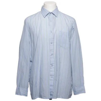 Shirt (Blue, White) from City Man Cotton, Polyester