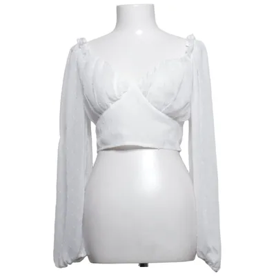 Crop top (Wit) van PrettyLittleThing Polyester
