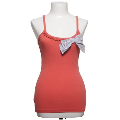 Tank Top (Red) from Mango Basics Cotton, Elastane, Polyester, Viscose