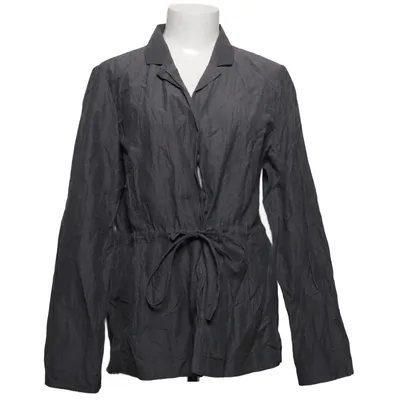 Jacket (Gray) from Eileen Fisher Cotton, Metallic fiber, Polyamide