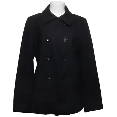 Caban (Noir) de Gianini Polyester, Viscose, Laine
