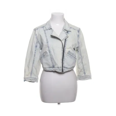Bikerjack (Blauw, Wit) van Perfect Jeans Gina Tricot Katoen, Elastaan