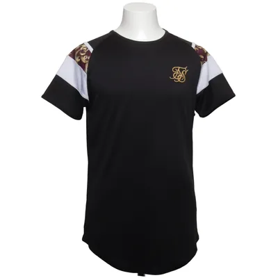 T-shirt (Zwart, Meerkleurig) van SikSilk Polyester