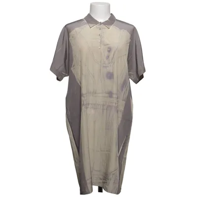Klänning (Grå, Beige) från Cotélac Polyester