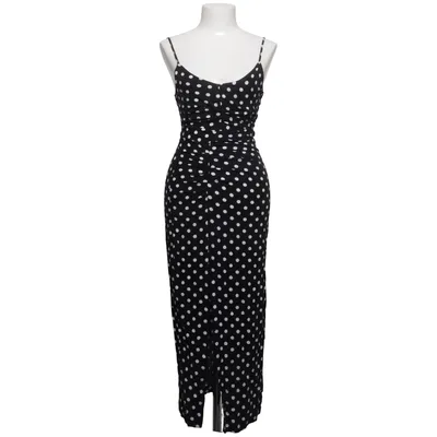 Maxi jurk (Zwart, Wit) van Zara Linnen, Viscose