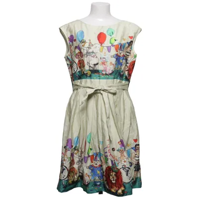 Dress (Beige, Multicolored) from Lady Vintage Cotton, Elastane