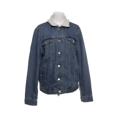 Fodrad jeansjacka (Blå, Vit) från Denim Bomull, Polyester