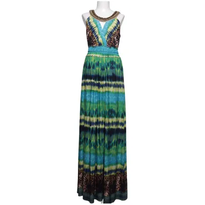 Maxi dress (Blue, Green, Multicolored) from Sangria Elastane, Polyester