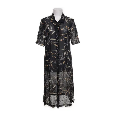 Shirt dress (Black, Multicolored) Viscose