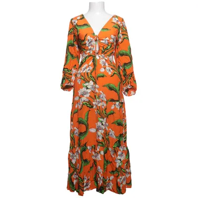 Maxikjole (Orange, Flerfarvet) fra Zara Viscose