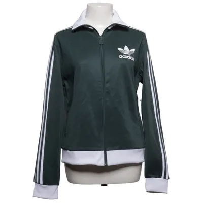 Träningsjacka (Grön, Vit) från Adidas Originals Bomull, Elastan, Polyester
