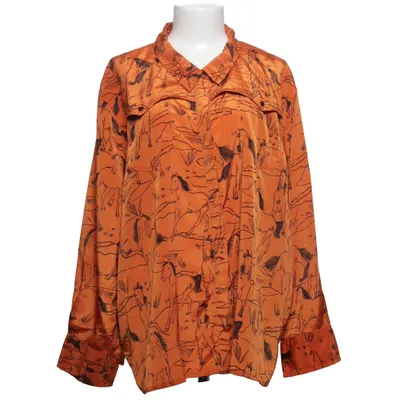 Blouse (Orange, Noir) de Neon Rose Polyester