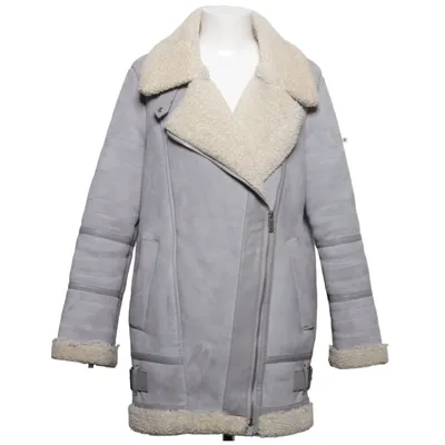 Shearling jacket (Gray) from IndieXO Polyurethane