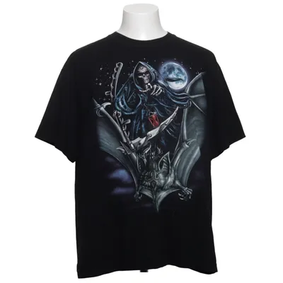 T-shirt (Sort, Flerfarvet) fra Rock Chang Bomuld