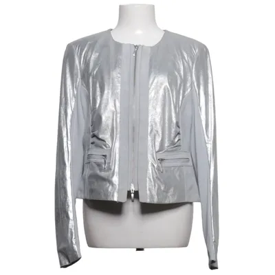 Leren jack (Zilver) van Biba Leer, Polyester