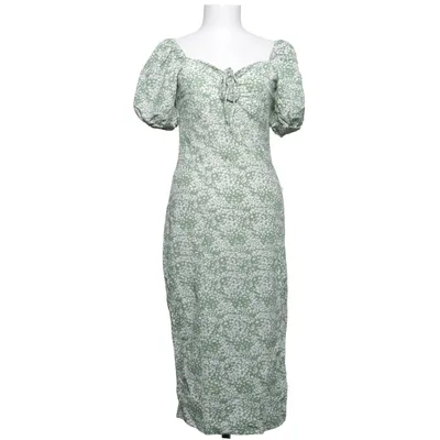 Klänning (Grön, Vit, Flerfärgad) från Gina Tricot Polyamid, Polyester, Viskos