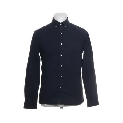 Overhemd (Blauw) van Knowledge Cotton Apparel Katoen, Elastaan