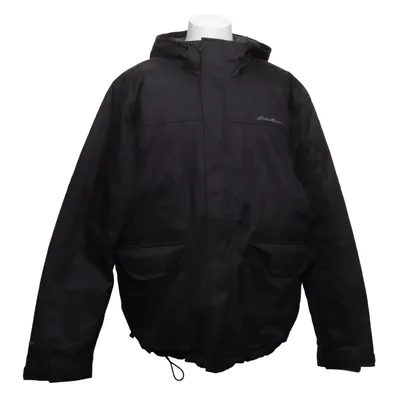 Down jacket (Black) from Eddie Bauer Acrylic, Down, Polyester