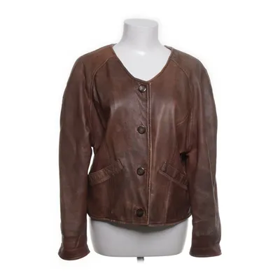 Läderjacka (Brun) från Dennis Bomull, Skinn