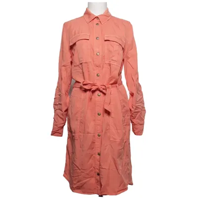 Skjortekjole (Orange) fra Summum Tencel