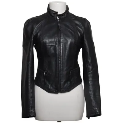 Lederjacke (Schwarz) von Zara Basic Leder, Polyester
