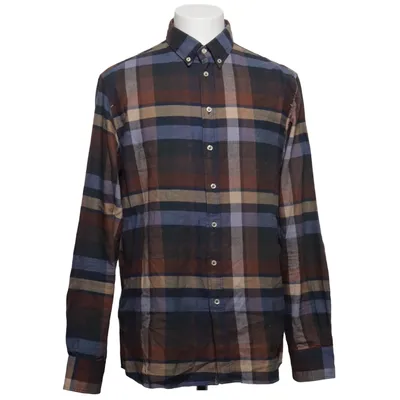 Flannel skjorte (Blå, Brun, Beige) fra Hansen & Jacob Bomuld