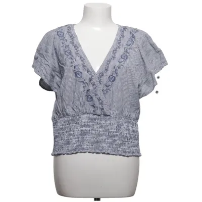 Top (Blauw, Wit) van Abercrombie & Fitch Katoen, Viscose