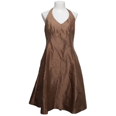 Halterneck dress (Brown) from Your Face Acetate, Silk