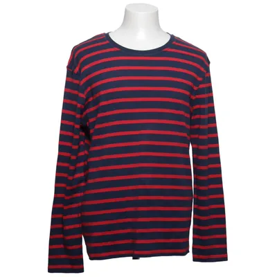 Langærmet t-shirt (Blå, Rød) fra Skill Bomuld