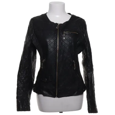 Veste de motard (Noir) de Yu & Me Polyester, Polyuréthane, Viscose