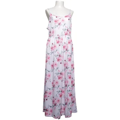 Dress (White, Pink, Multicolored) from PatPat Polyester