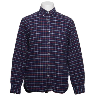 Buttondown-skjorta (Blå, Röd, Vit) från Beams Bomull