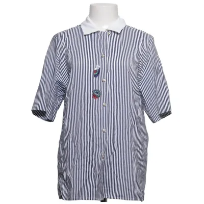 Short sleeve shirt (Blue, White) from Oscar of Sweden Polyester