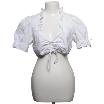 Dirndlbluse (Weiß) von Nockstein Trachten Baumwolle, Polyester