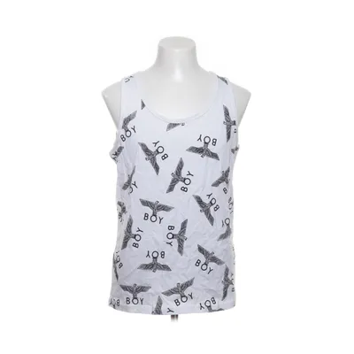 Tank Top (White, Black) from Boy London Cotton