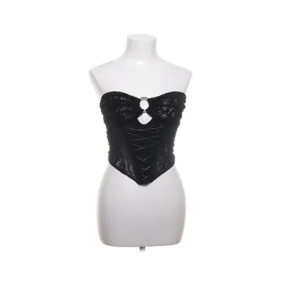 Korset (Spitzen Korsett mit Samt) fra Outcast Elastan, Polyester