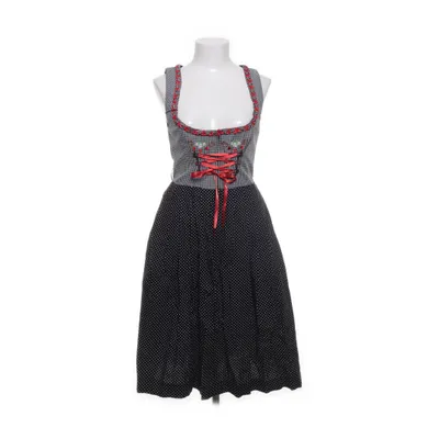 Dirndl (Black, White, Red) from Melega Cotton, Polyester