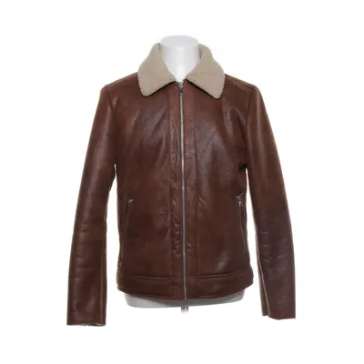 Shearlingjakke (Brun, Beige) fra Originals by Jack & Jones Polyester, Kunstpels