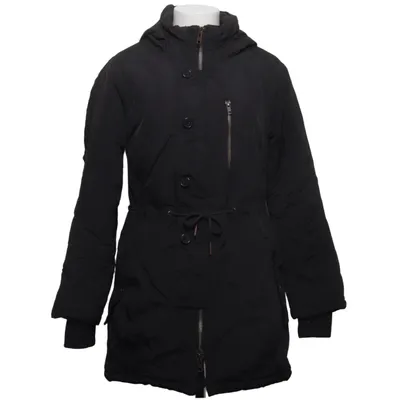 Parka (Schwarz) von Velour Polyamid, Polyester