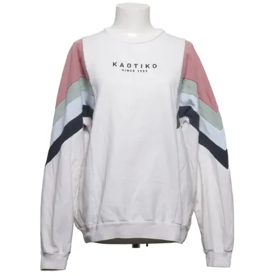 Sweatshirt (White, Multicolored) from Kaotiko Cotton, Polyester