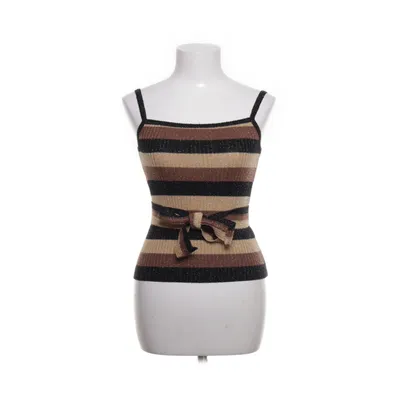 Tank Top (Black, Brown, Gold) from Kit Acrylic, Elastane, Metallic fiber, Polyamide