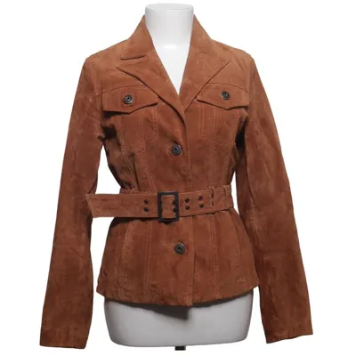 Leren jack (Bruin) van Image Leer, Polyester