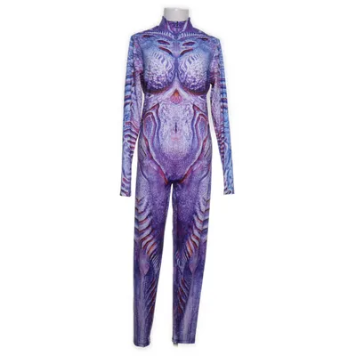 Byxdress (Blå, Lila, Röd, Svart) från Devil Walking Elastan, Polyester