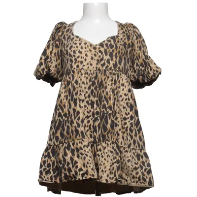 Jurk (Bruin, Zwart) van Wednesday's Girl Katoen, Polyester