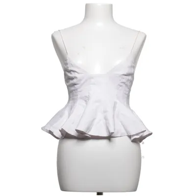Peplum top (Wit) van Zara Katoen