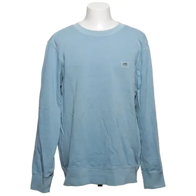 Sweatshirt (Blauw) van Denham Katoen, Elastaan