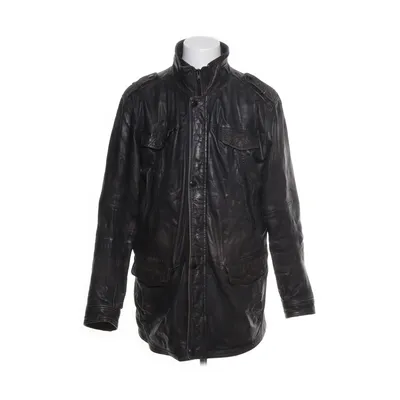 Läderjacka (Svart) från Molltan Skinn, Bomull, Polyester