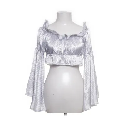 Crop top (Vit, Svart) från PrettyLittleThing Polyester