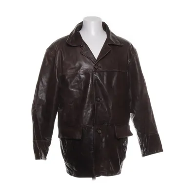 Läderjacka (Brun) från Clubwear Bomull, Skinn, Polyester